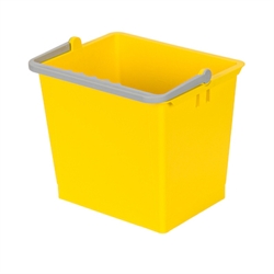 Inventarspand 6 liter Firkantet, Gul til DIT vogne