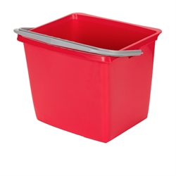 Inventarspand 13 liter Firkantet, Rød til DIT vogne