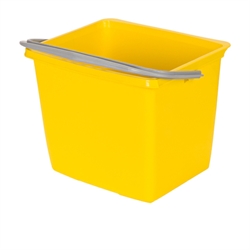 Inventarspand 13 liter Firkantet, Gul til DIT vogne