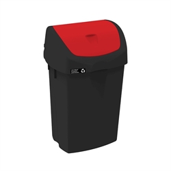 Affaldsspand 25 literMateriale: PlastSort m/rød låg