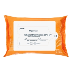 Spritservietter t/desinfektion af overflader20 stkPlum WipeClean 80%