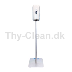 Spritstander med berøringsfri dispenser - Rustfri stål - 120 cm
